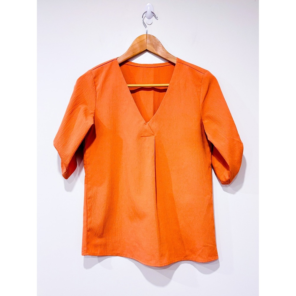 SHEIN Orange blouse | Minimalist Lightweight Office | Small